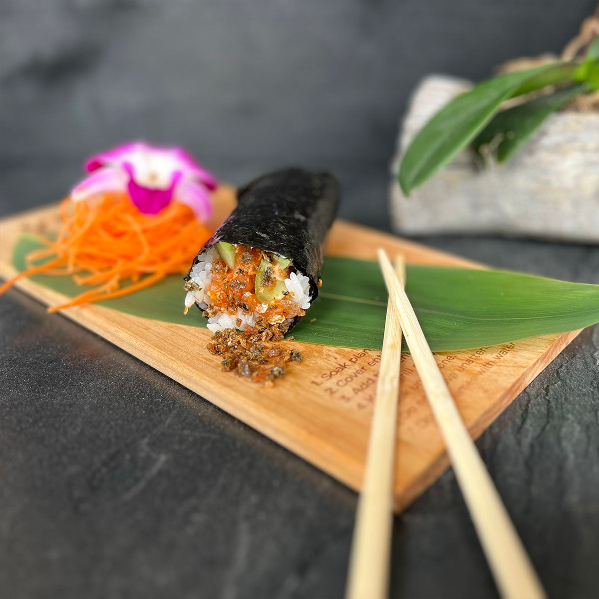 Spicy Salmon Hand Roll 2pc Krudo Fish Market