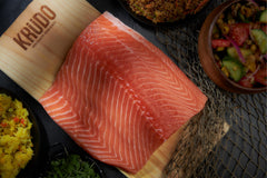 Salmón chileno en plancha a la parrilla