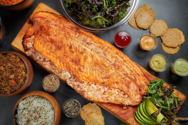 Kani Stuffed Salmon Whole Side
