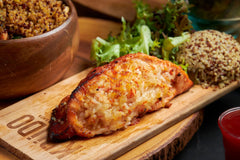 Imitation Kani Stuffed Salmon Platter