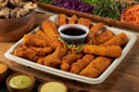 Cooked Corvina Fish Sticks