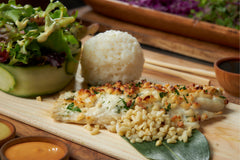 Macadamia Crusted Branzino Platter