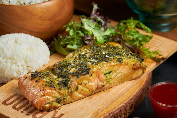 Herb Crusted Salmon Platter