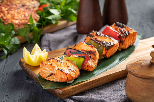 Salmon Skewer Platter
