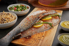 Raw Seasoned Branzino Butterfly
