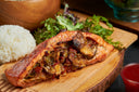 Shitake Mushroom Stuffed Salmon Platter